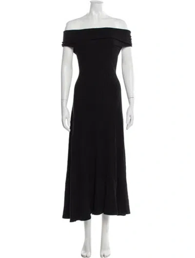 Pre-owned Mara Hoffman Off-the-shoulder Long Dress In Blue