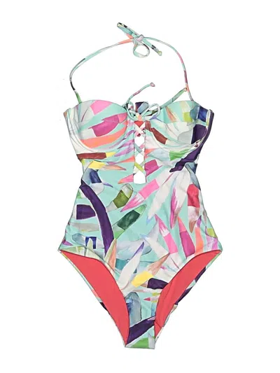 Pre-owned Mara Hoffman One Piece Swimsuit In Blue
