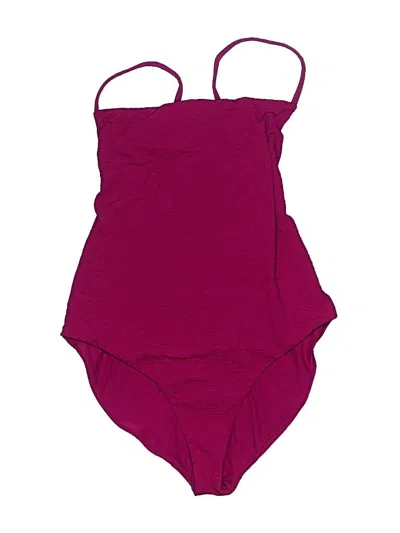 Pre-owned Mara Hoffman One Piece Swimsuit In Burgundy