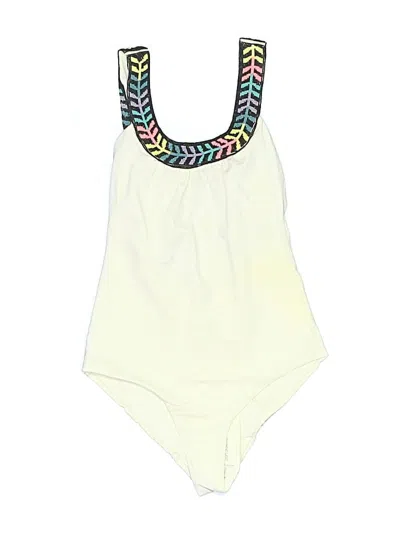 Pre-owned Mara Hoffman One Piece Swimsuit In Ivory