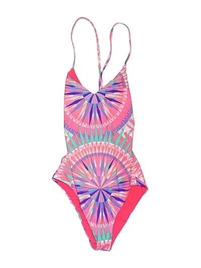 Pre-owned Mara Hoffman One Piece Swimsuit In Pink