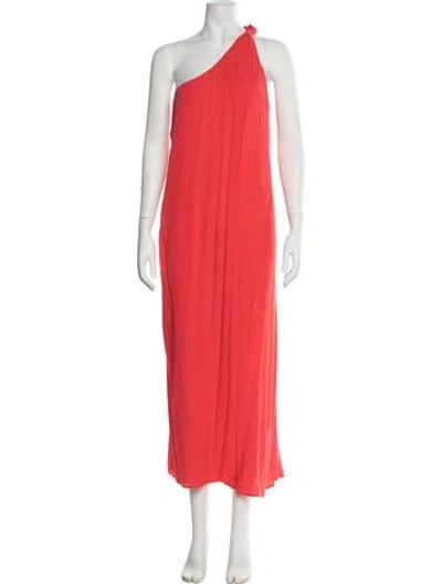 Pre-owned Mara Hoffman One-shoulder Long Dress In Multi
