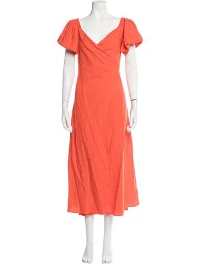 Pre-owned Mara Hoffman Patterned Cover-up In Red