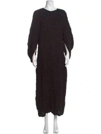 Pre-owned Mara Hoffman Patterned Long Dress In Black