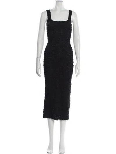Pre-owned Mara Hoffman Patterned Long Dress In Blue