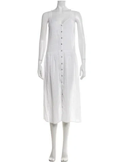 Pre-owned Mara Hoffman Patterned Long Dress In Neutrals