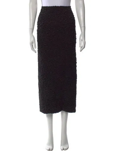 Pre-owned Mara Hoffman Patterned Long Skirt In Black