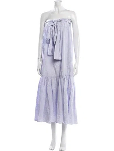 Pre-owned Mara Hoffman Patterned Midi Length Dress In Purple