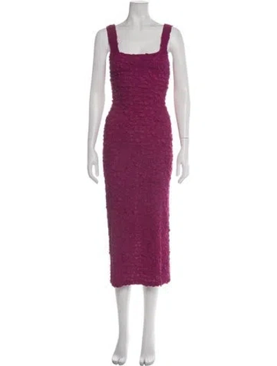 Pre-owned Mara Hoffman Patterned Midi Length Dress In Purple