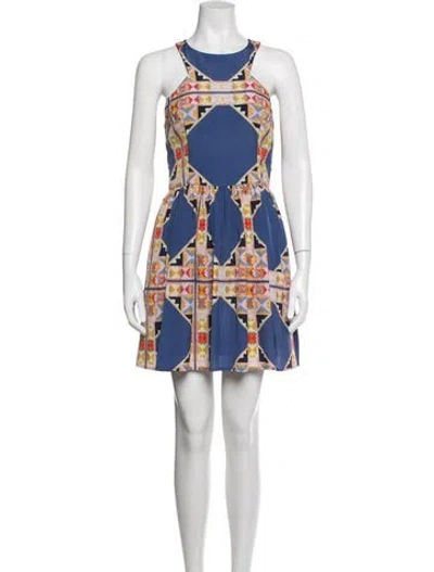 Pre-owned Mara Hoffman Patterned Mini Dress In Multicolor