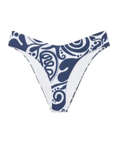 Mara Hoffman Printed Bikini Briefs In Blue
