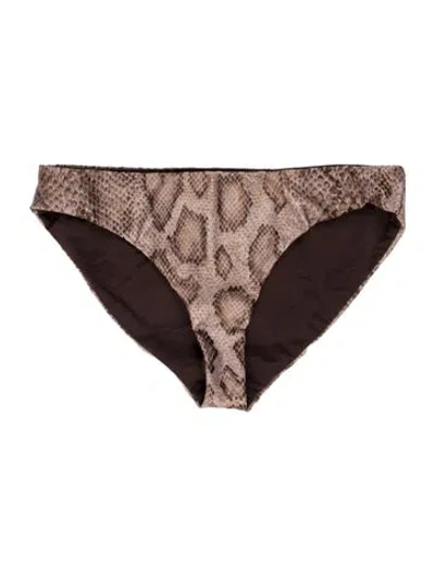 Pre-owned Mara Hoffman Printed Bottoms In Brown