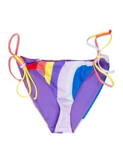 Pre-owned Mara Hoffman Printed Bottoms In Purple