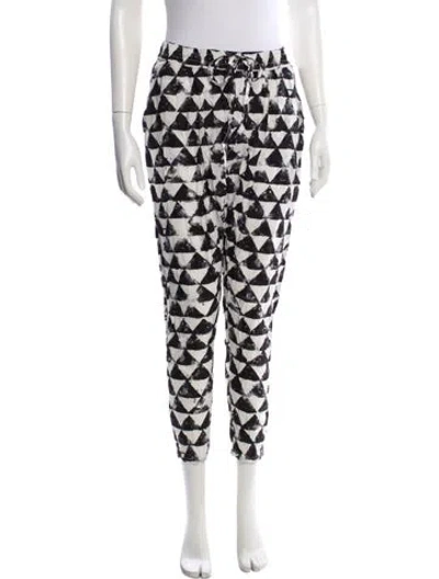 Pre-owned Mara Hoffman Printed Bottoms W/ Tags In White