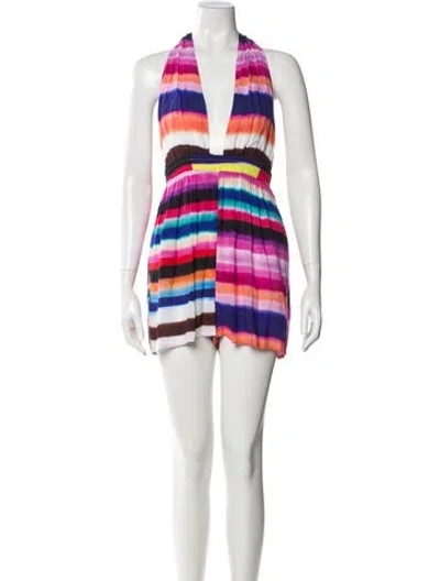 Pre-owned Mara Hoffman Printed Cover-up In Neutral