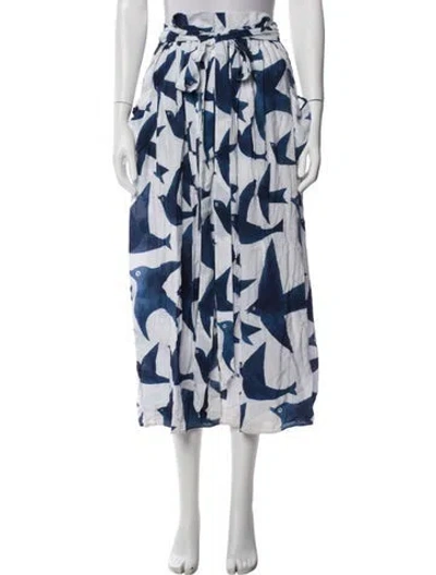 Pre-owned Mara Hoffman Printed Cover-up In White