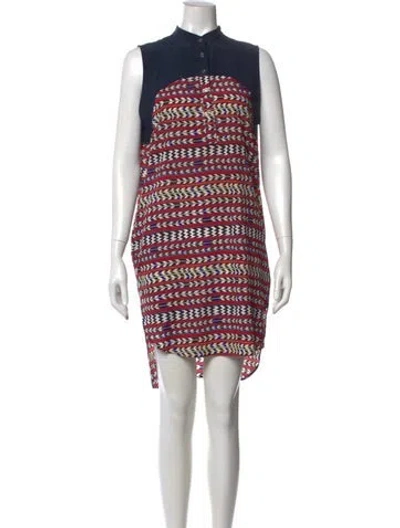 Pre-owned Mara Hoffman Printed Knee-length Dress In Blue