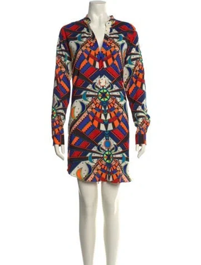 Pre-owned Mara Hoffman Printed Knee-length Dress In Multi