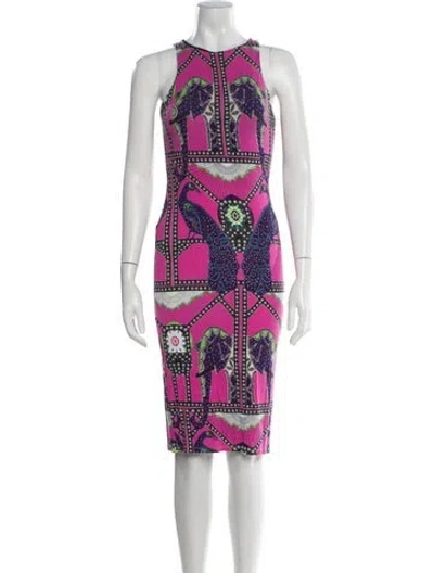 Pre-owned Mara Hoffman Printed Knee-length Dress In Multi