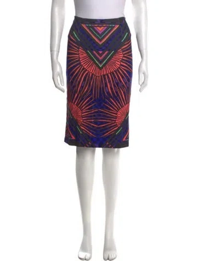 Pre-owned Mara Hoffman Printed Knee-length Skirt In Blue