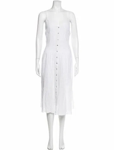 Pre-owned Mara Hoffman Printed Midi Length Dress In Gray