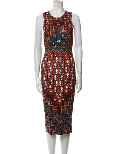 Pre-owned Mara Hoffman Printed Midi Length Dress In Multi