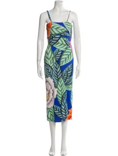 Pre-owned Mara Hoffman Printed Midi Length Dress In Multi