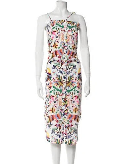 Pre-owned Mara Hoffman Printed Midi Length Dress W/ Tags In Neutral
