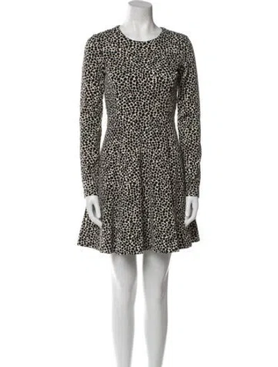 Pre-owned Mara Hoffman Printed Mini Dress In Black