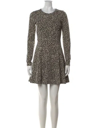 Pre-owned Mara Hoffman Printed Mini Dress In Black