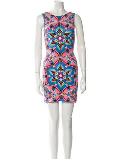 Pre-owned Mara Hoffman Printed Mini Dress In Multi