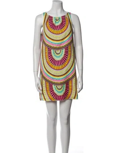 Pre-owned Mara Hoffman Printed Mini Dress In Multi