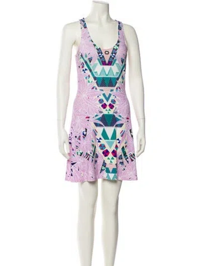 Pre-owned Mara Hoffman Printed Mini Dress In Multi