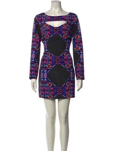 Pre-owned Mara Hoffman Printed Mini Dress In Multi