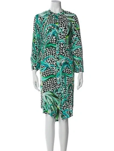 Pre-owned Mara Hoffman Printed Mini Dress In Multi
