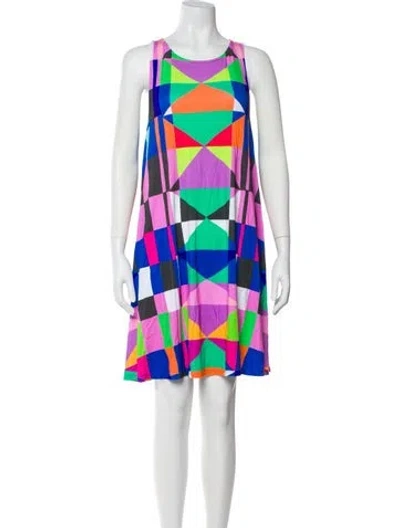 Pre-owned Mara Hoffman Printed Mini Dress In Multi