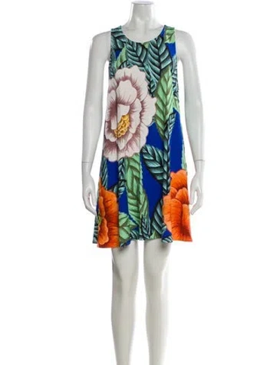 Pre-owned Mara Hoffman Printed Mini Dress In Multi