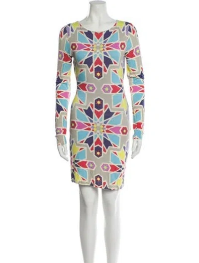 Pre-owned Mara Hoffman Printed Mini Dress In Multi