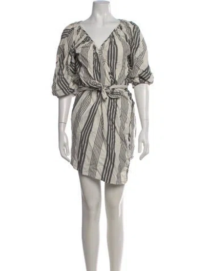 Pre-owned Mara Hoffman Printed Mini Dress In Multi