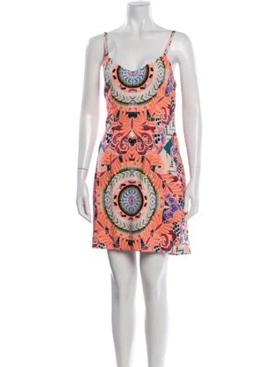 Pre-owned Mara Hoffman Printed Mini Dress In Multi