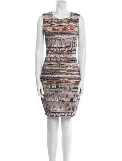 Pre-owned Mara Hoffman Printed Mini Dress In Neutral
