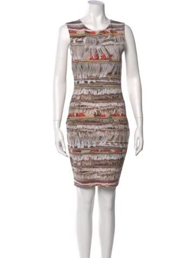 Pre-owned Mara Hoffman Printed Mini Dress In Neutral