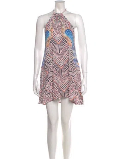 Pre-owned Mara Hoffman Printed Mini Dress In Pink