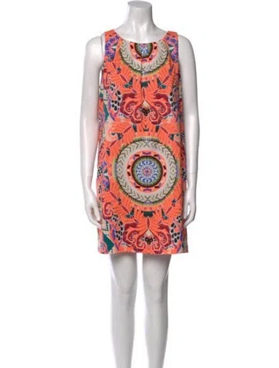 Pre-owned Mara Hoffman Printed Mini Dress In Pink