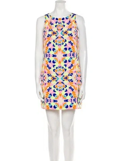 Pre-owned Mara Hoffman Printed Mini Dress In Pink