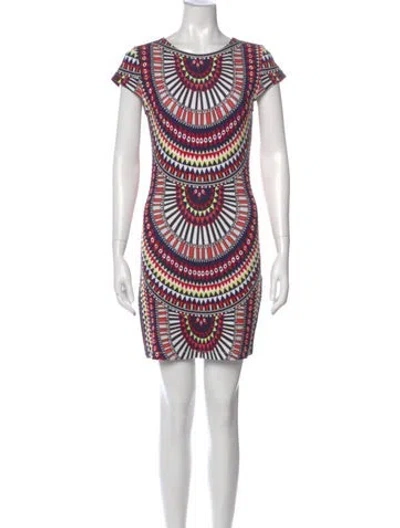 Pre-owned Mara Hoffman Printed Mini Dress W/ Tags In Red