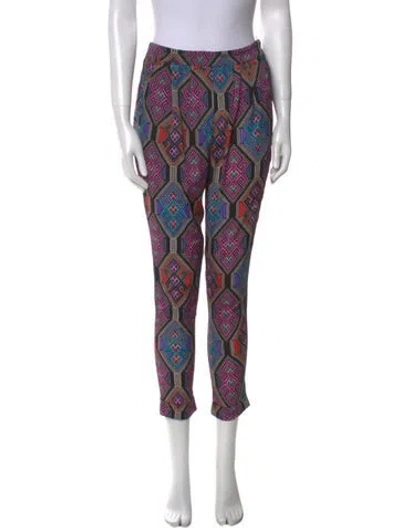Pre-owned Mara Hoffman Printed Skinny Leg Pants In Multi