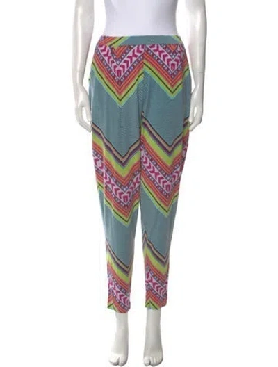 Pre-owned Mara Hoffman Printed Skinny Leg Pants In Multi