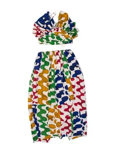 Pre-owned Mara Hoffman Printed Skirt Set In Multi