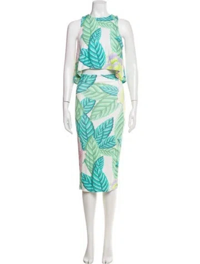 Pre-owned Mara Hoffman Printed Skirt Set In Multi